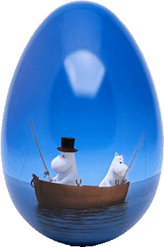 Mumin Påskägg i plåt - Fisketur