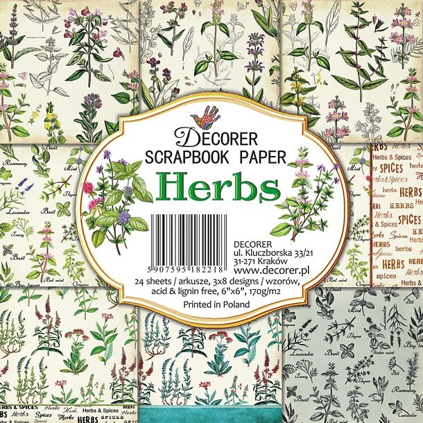 PP 6x6  Decorer -Herbs