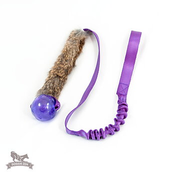 Bungee Rabbit Chaser Tug L with KONG Squeezz Ball
