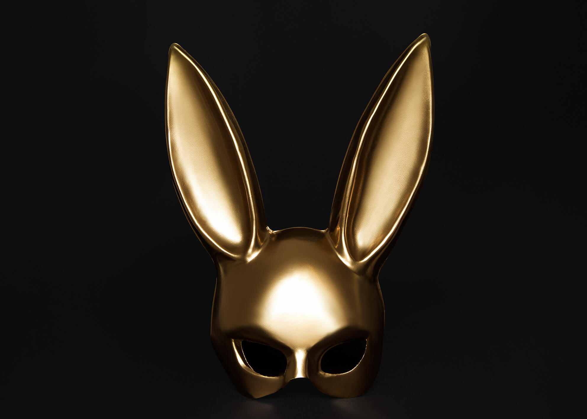 gold rabbit mask