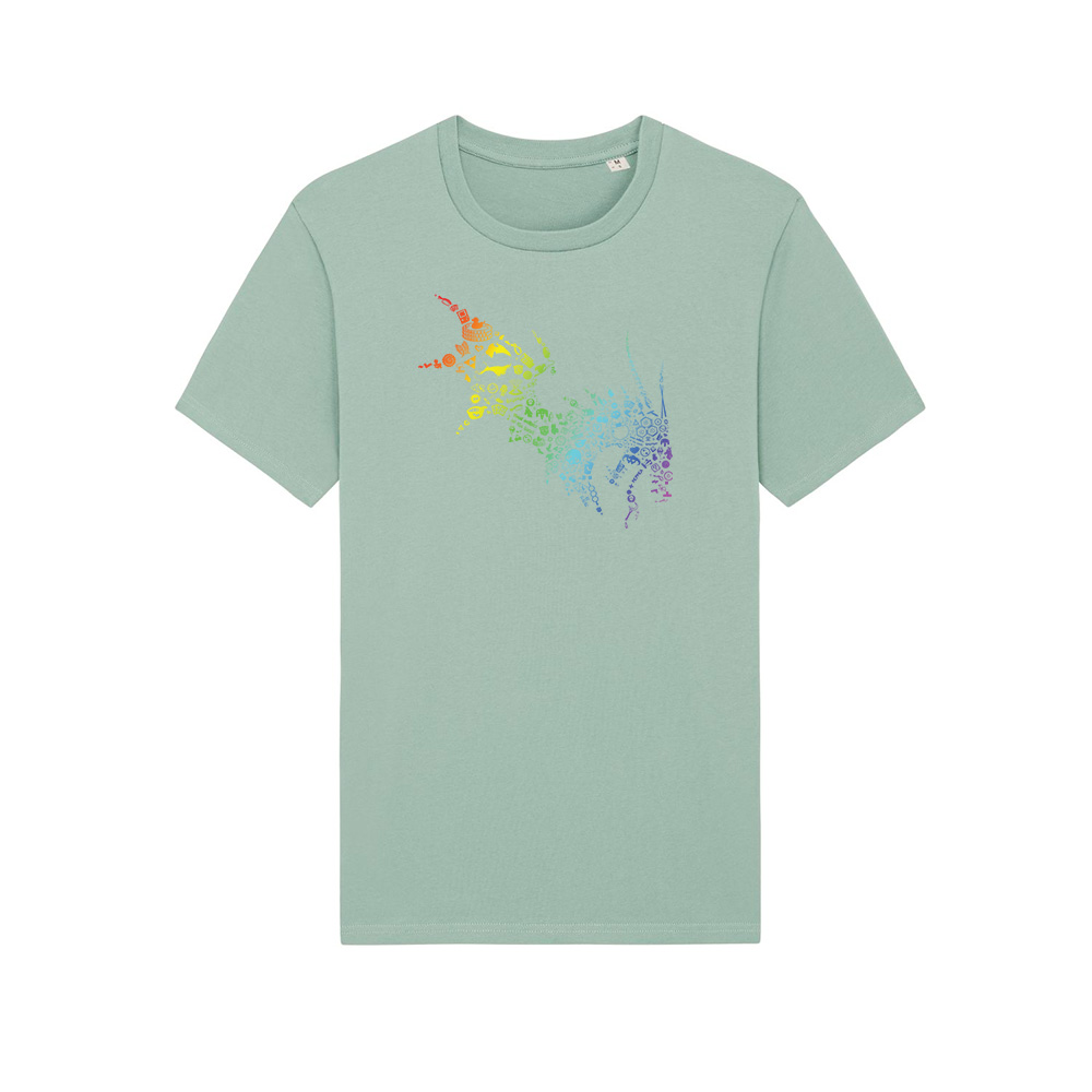 NärCon Rainbow Dragon Tshirt Aloe