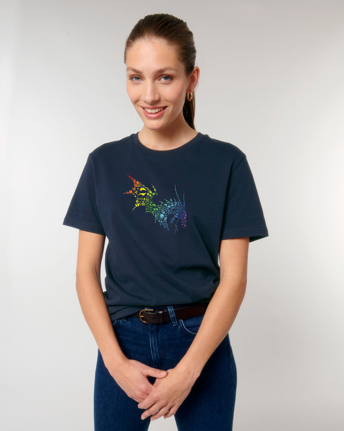 NärCon Rainbow Dragon Tshirt Navy - 2
