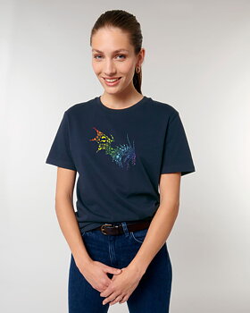 NärCon Rainbow Dragon Tshirt Navy