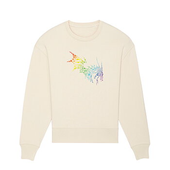NärCon Rainbow Dragon Boxy Sweater Natural Raw