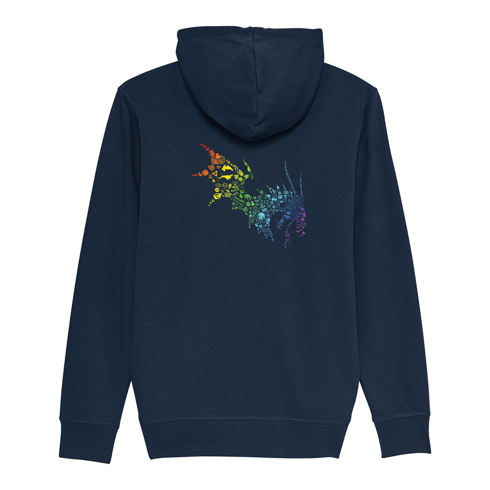 NärCon Rainbow Dragon Ziphoodie Navy