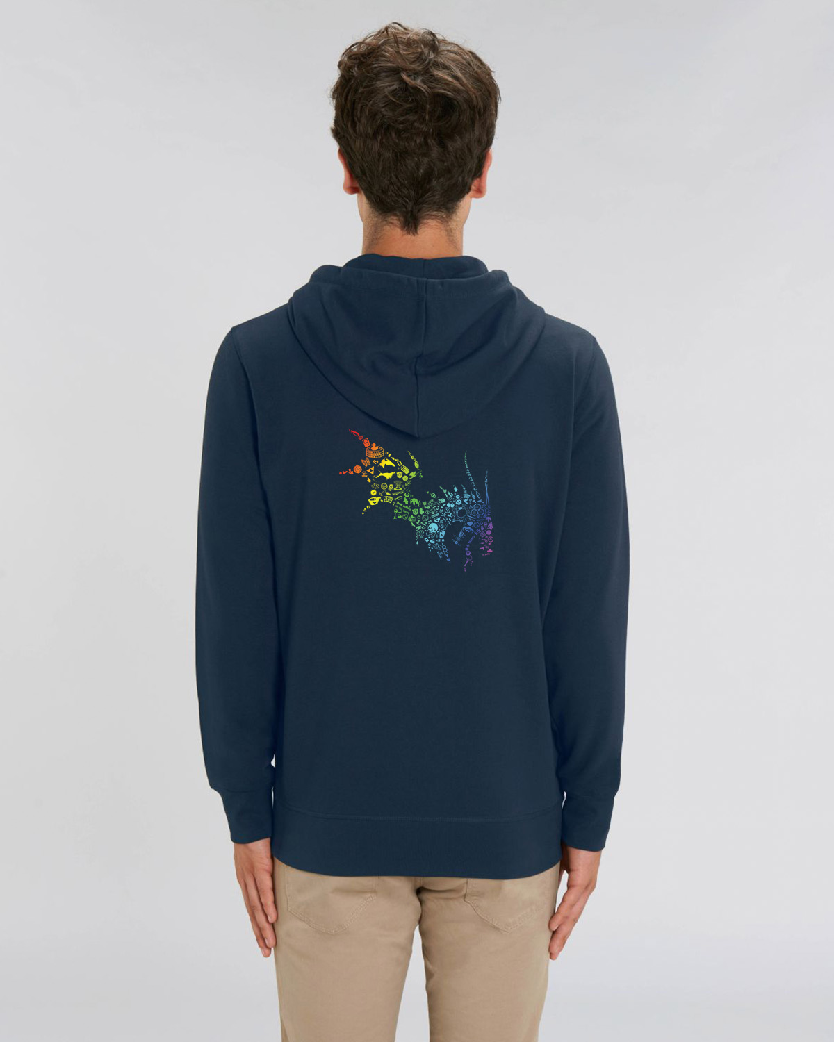 NärCon Rainbow Dragon Ziphoodie Navy - 3