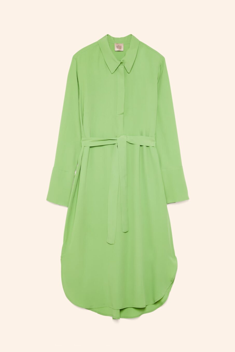 Meme Road - Midi Chemise Dress In Crepe De Chine - 2