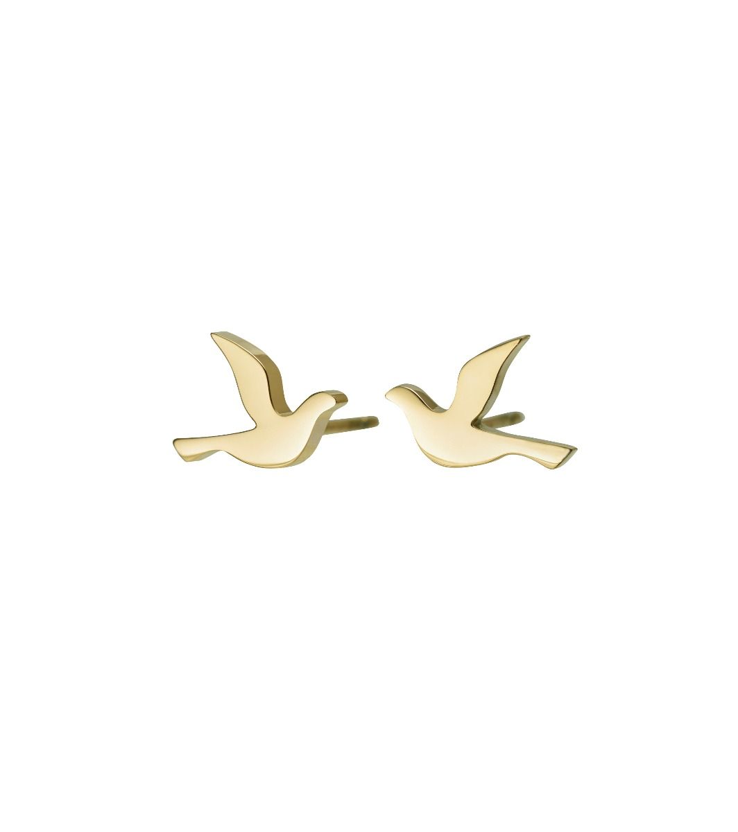 DOVE STUDS SMALL - GOLD - EDBLAD