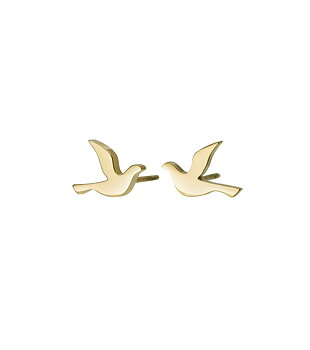 DOVE STUDS SMALL - GOLD - EDBLAD