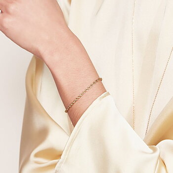 ROPE CHAIN BRACELET - GOLD - EDBLAD