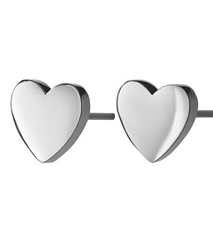 PURE HEART STUDS - STEEL - EDBLAD