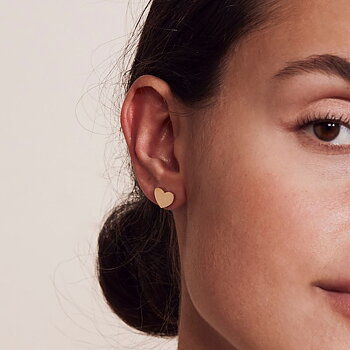 PURE HEART STUDS - GOLD - EDBLAD