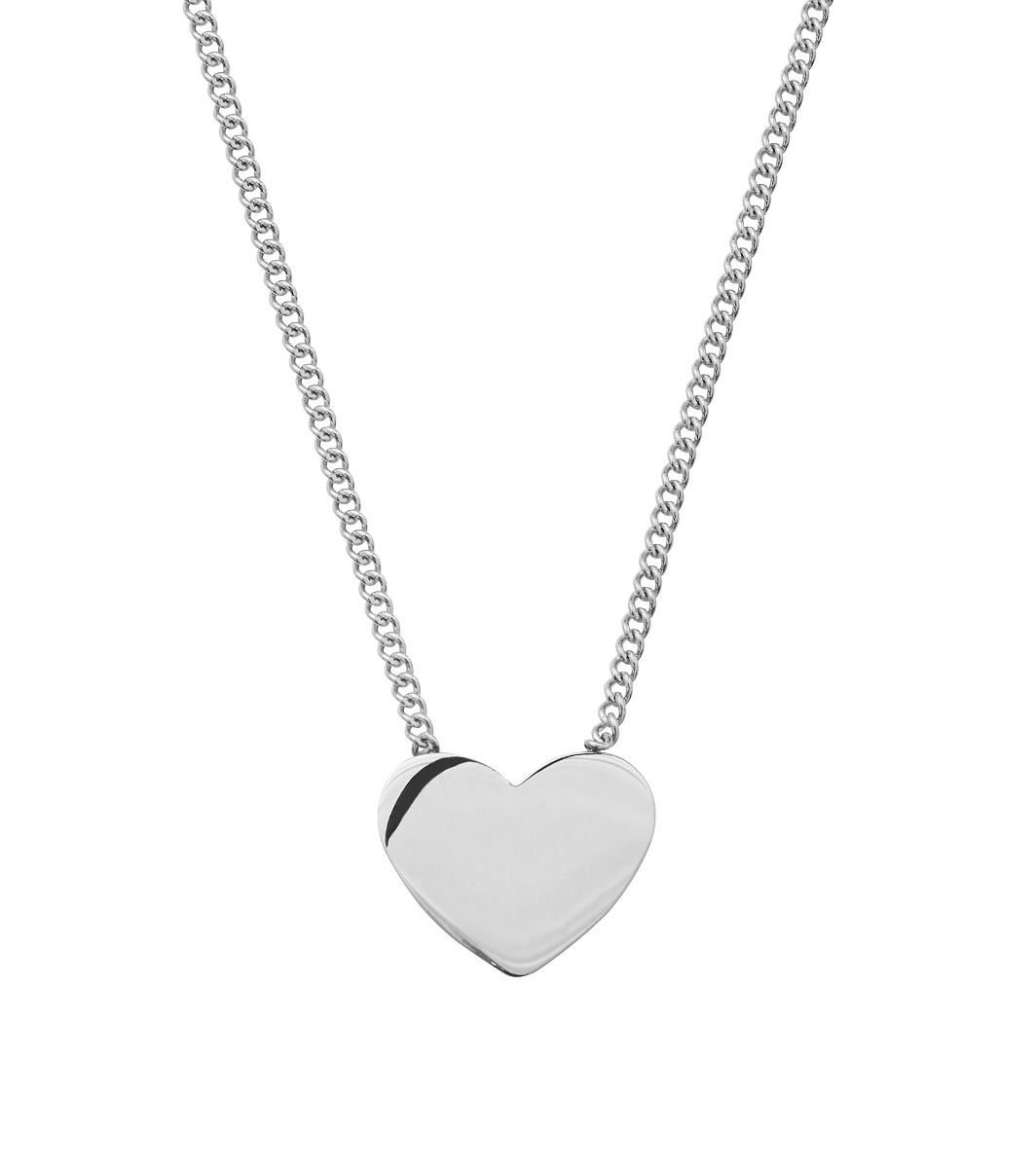 PURE HEART NECKLACE  - STEEL - EDBLAD