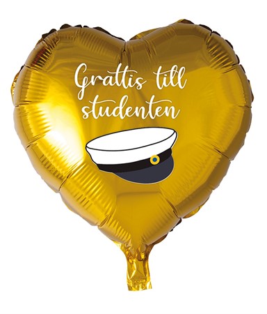 FOIL BALLON BIG HEART STUDENTMÖSSA