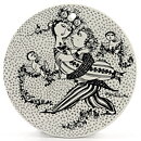 ビョルン・ヴィンブラッド 3月  陶板 Wall Plaque   人々の絵柄   1970年代 15cm