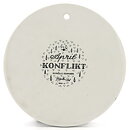 Björn Wiinblad (1970s) Round April Wall Plaque with Graphic People Decor 15 cm