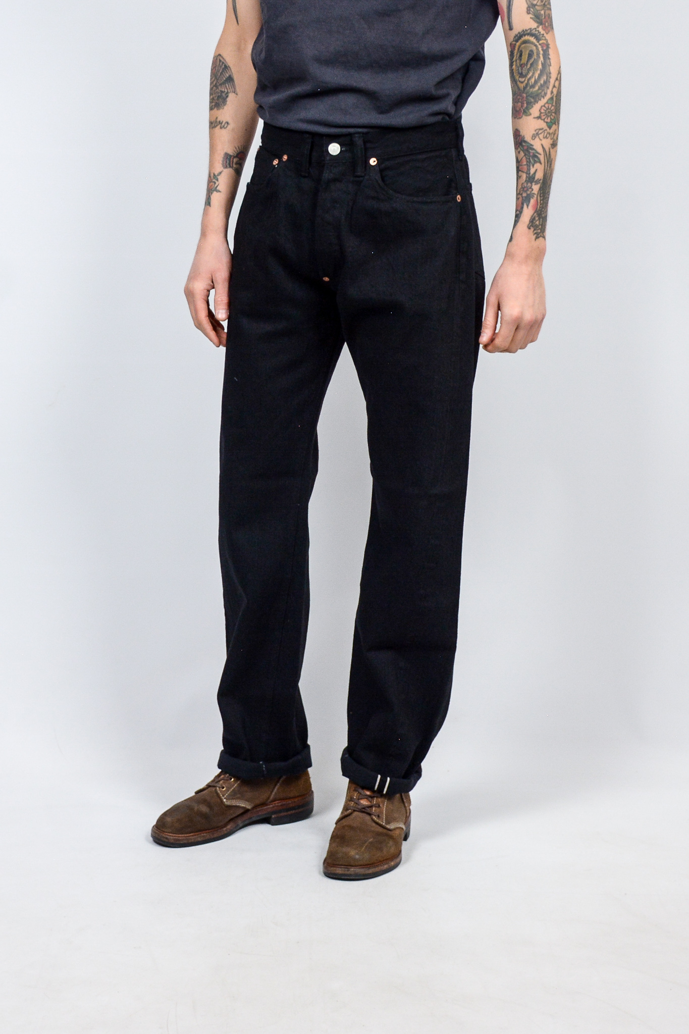 TCB Jeans - 30's Jeans Black/Black 14 oz - 3