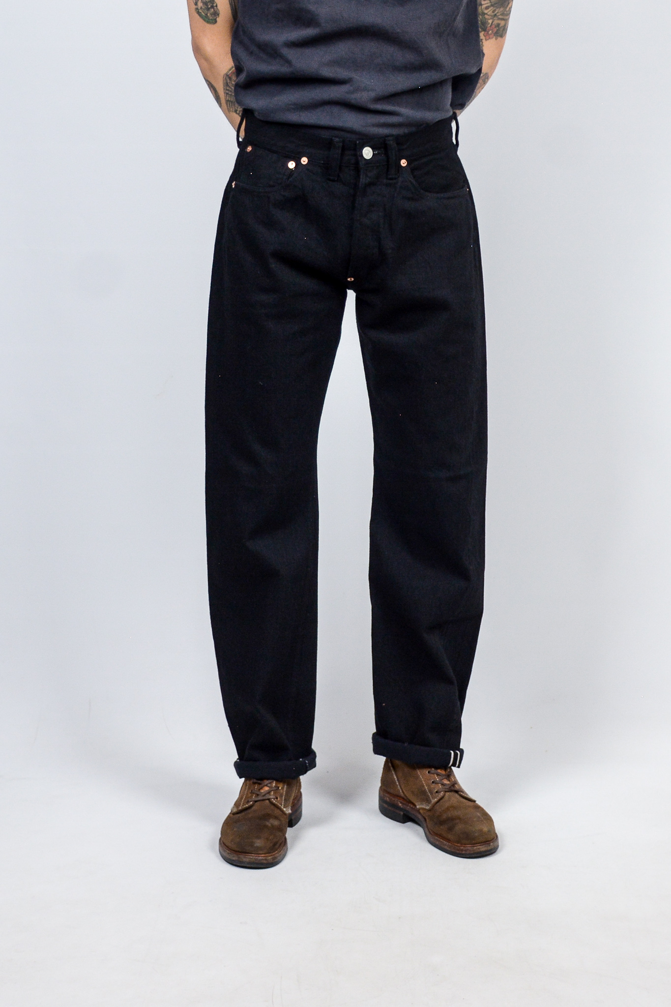 TCB Jeans - 30's Jeans Black/Black 14 oz - 7