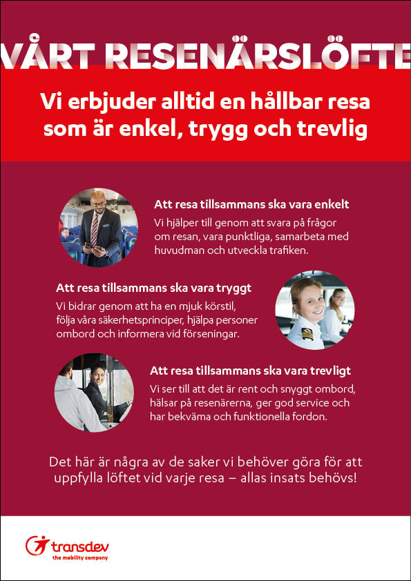Informationsblad: Vårt resenärslöfte