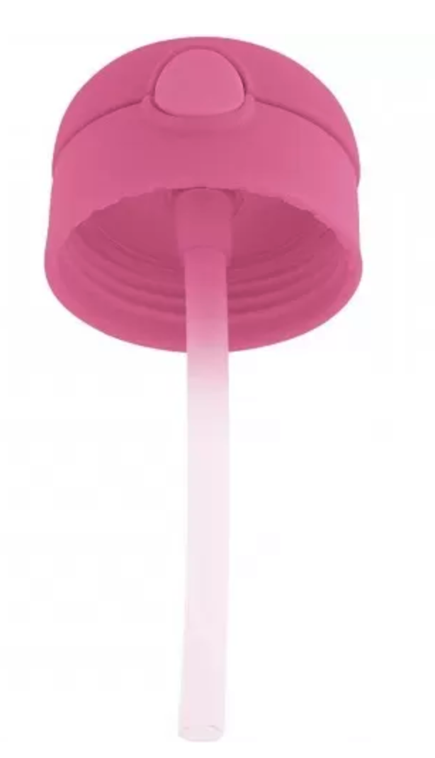 Pink stråhætte til sutteflaske