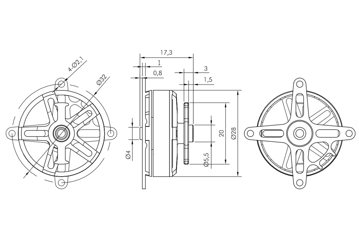 Motor Kavan Pro borstlös 2811-1800kv - 3