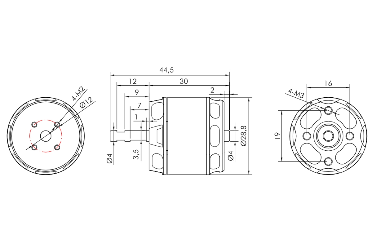 Motor Kavan Pro borstlös 2830-1100kv - 3
