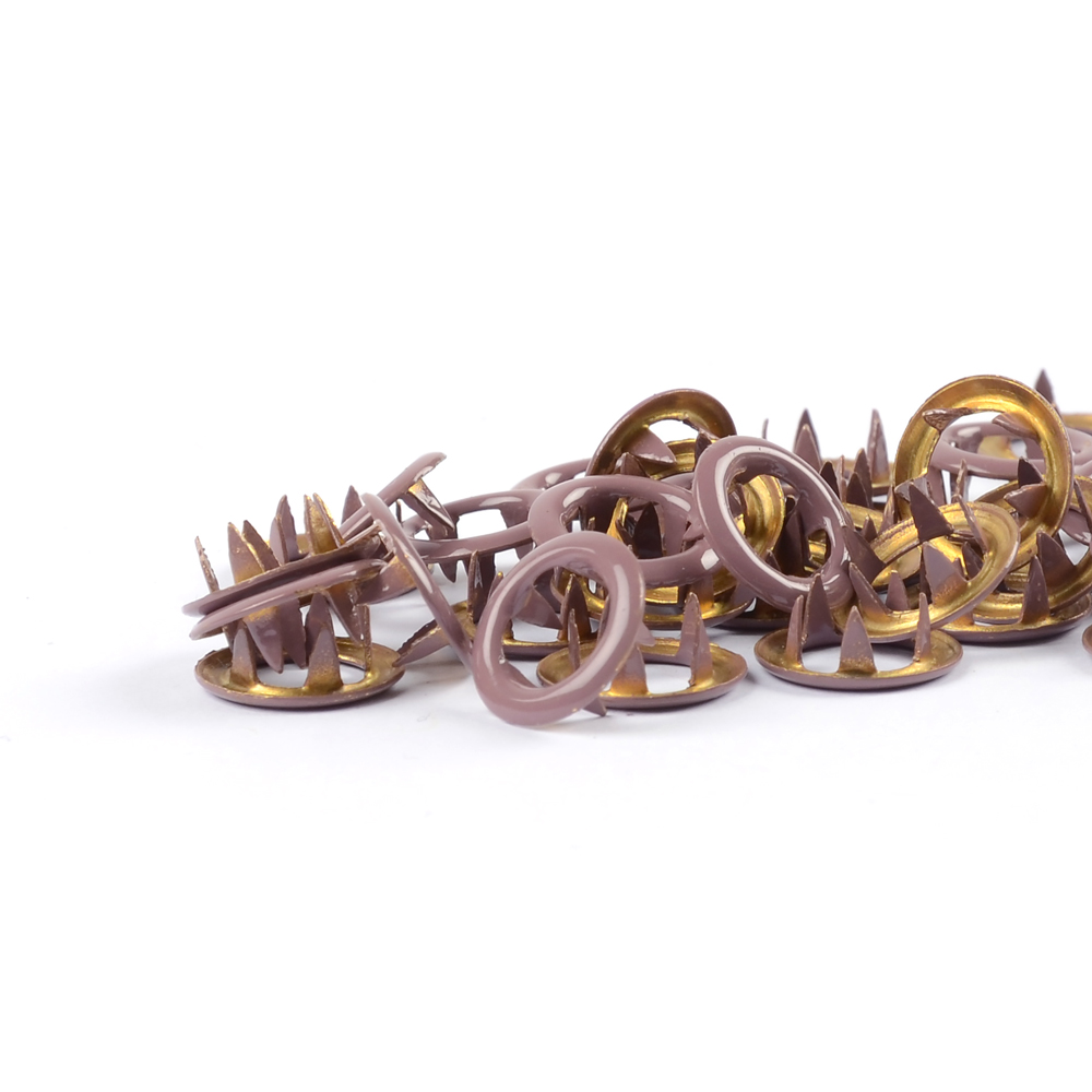 METAL PRONG SNAPS - MAUVE