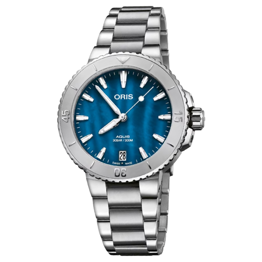 01 733 7770 4155-07 8 18 05P Oris Aquis Date 36,5 blå