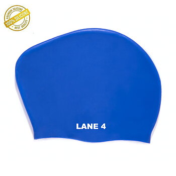 Swim Cap long hair blue