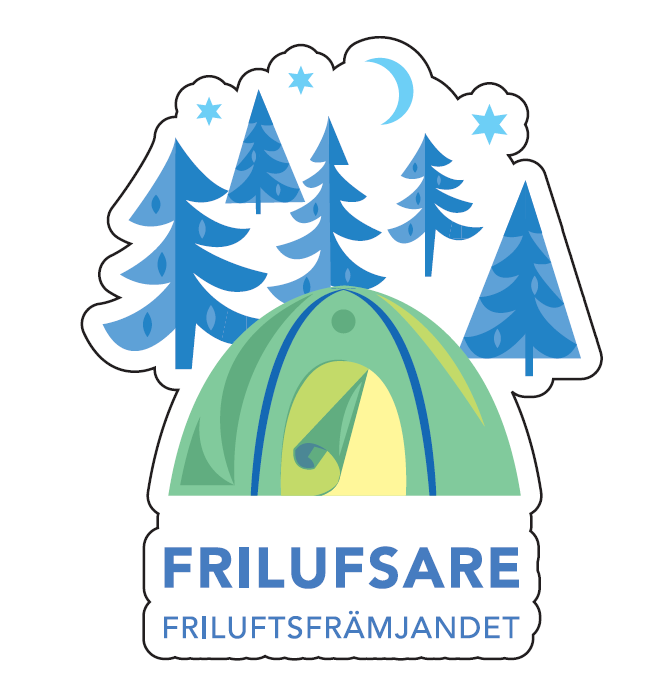Ark med 18 klistermärken - Frilufsare