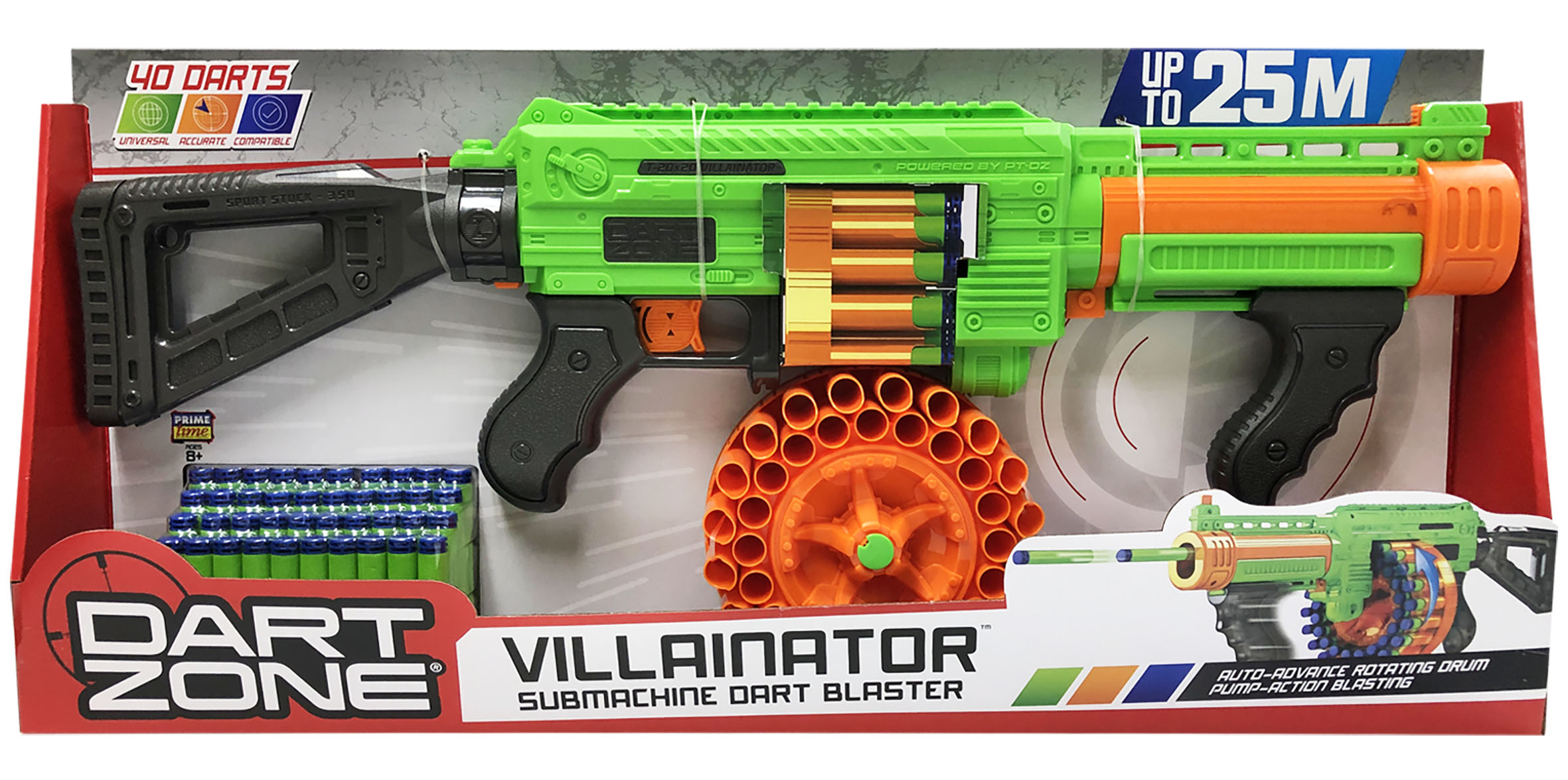 Dart Zone Villainator Submachine Dart blaster