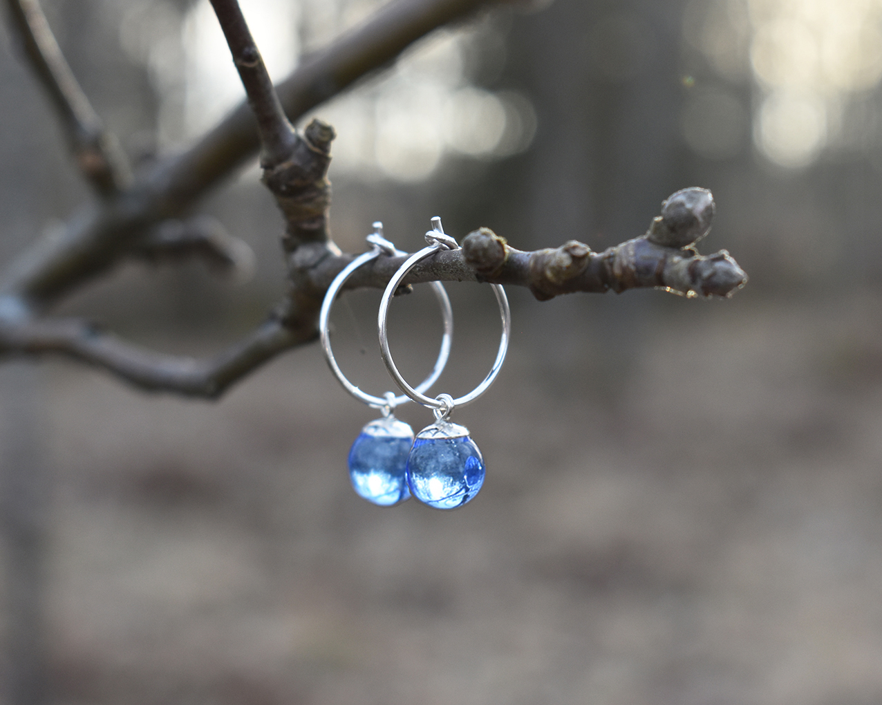 SVALÖ SKY- light blue earrings 15 mm - 2