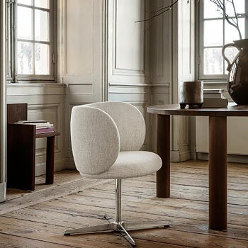 Snurrstol Rico Dining Swivel off white Ferm Living