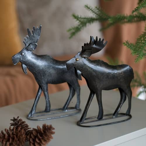 Älg i hamrad plåt
