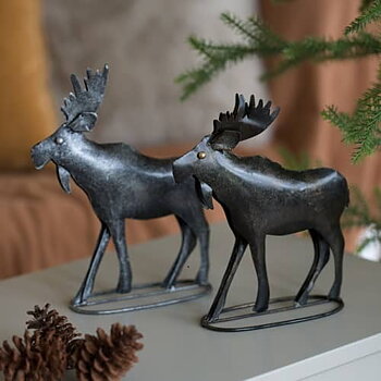 Älg i hamrad plåt