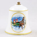 Jackie Lynd (Gammeldags Jul 1978) Christmas Bell #3 with Traditional Motif 6 cm