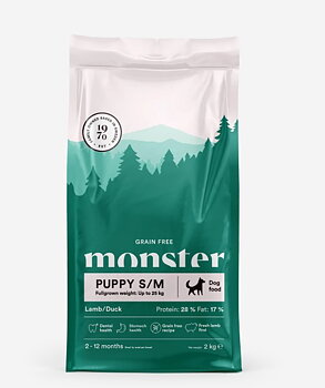 Monster Dog GF Puppy S/M, Lamb & duck
