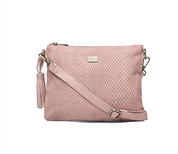 FLAT CROSS BAG IMPRESS  DUSTY PINK