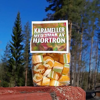 Karamell med smak av hjortron