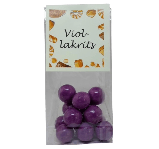 Viol-lakrits kulor