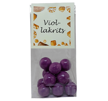 Viol-lakrits kulor