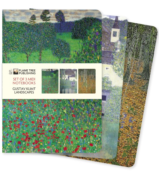 Gustav Klimt: Landscapes Set of 3 Midi Notebooks - 2