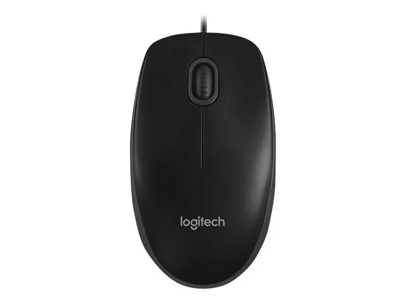 Original Logitech B100 Optisk Mus - Svart