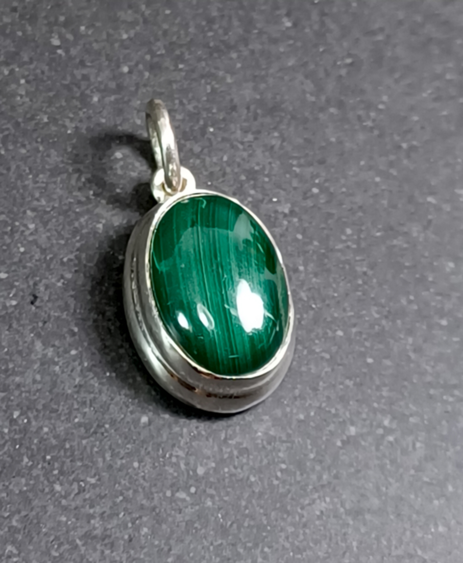 Cabochon Hänge i Äkta Silver - 2