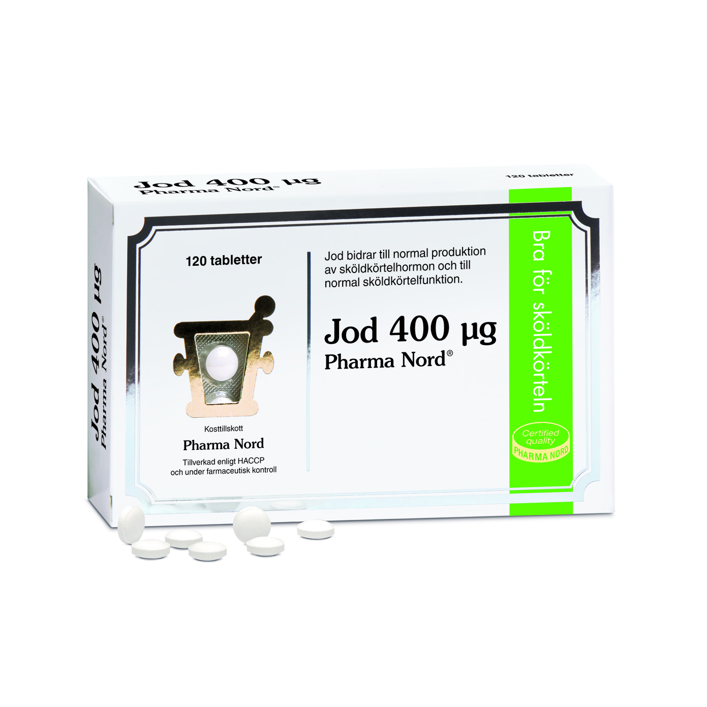 Jod 400 µg 120 tabletter - Pharma Nord