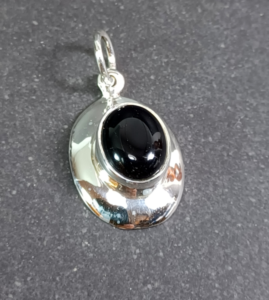 Cabochon Hänge i Äkta Silver