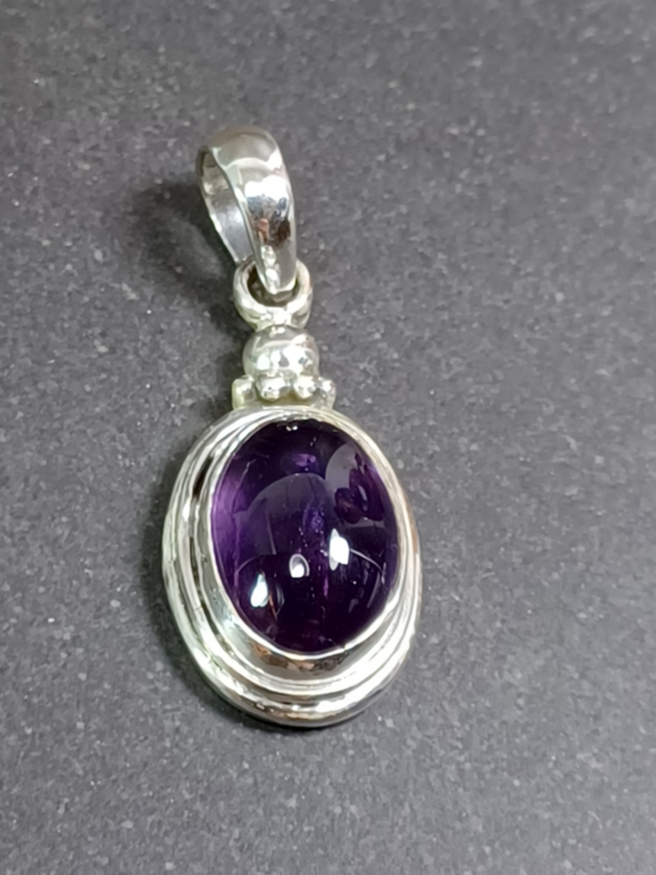 Cabochon Hänge i Äkta Silver - 3