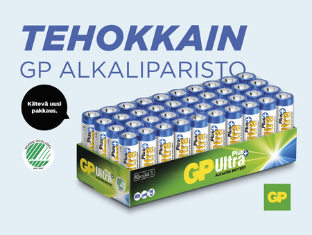 GP Ultra Plus Alkaline AA-batteri LR6 40-pack - 2