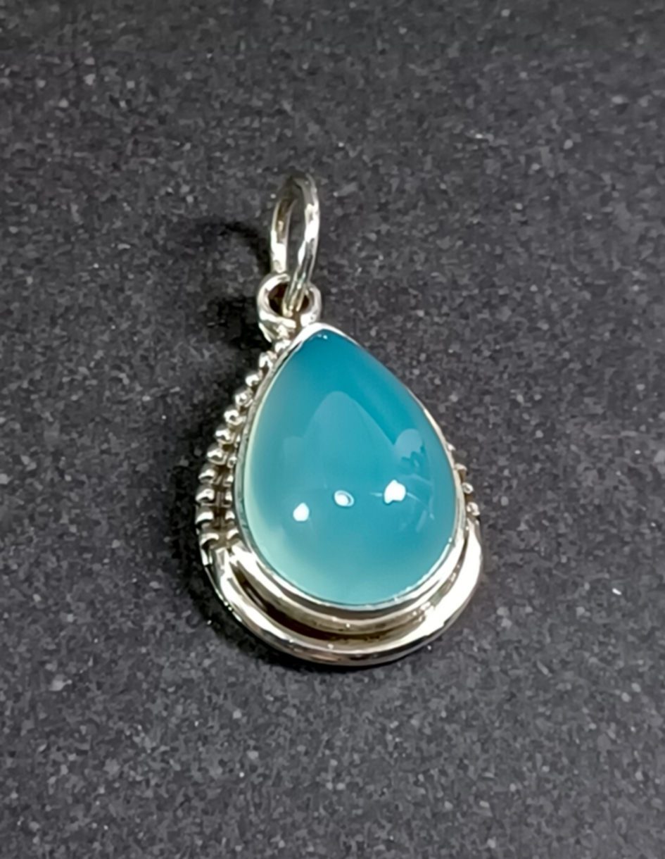 Cabochon Hänge i Äkta Silver
