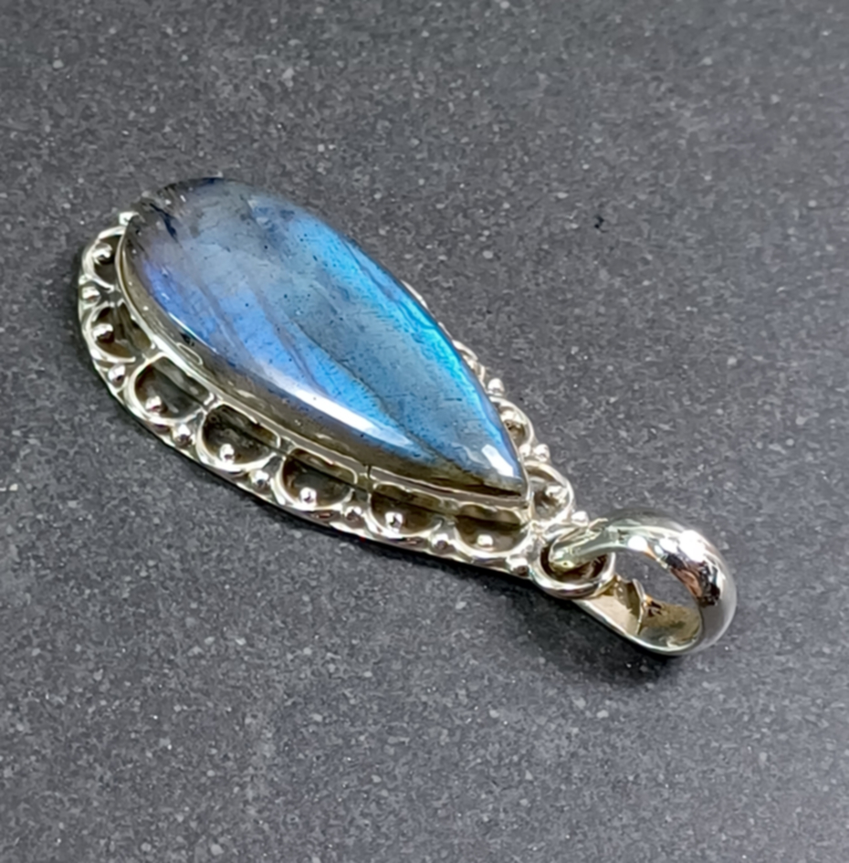 Cabochon Hänge i Äkta Silver - 2